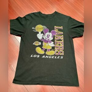 Disney Black and Purple Lakers Kids T-Shirt